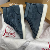 Authentic Christian Louboutin Blue Suede Sneakers 7UK 7 41 8US