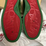 Authentic Christian Louboutin Green Suede Junior sneakers 8.5UK 42.5 9.5US