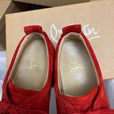 Authentic Christian Louboutin Loubimat Red Suede sneakers 8.5UK 42.5 9.5US