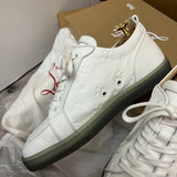 Authentic Christian Louboutin White Gomme Embossed Sneakers 6.5UK 40.5 7.5US