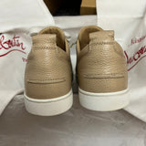 Authentic Christian Louboutin Nude Grained Rantulow Sneakers 5UK 39 6US