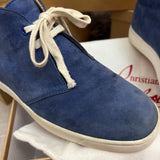 Authentic Christian Louboutin Blue Suede Desert Boot sneakers 6UK 40 7US