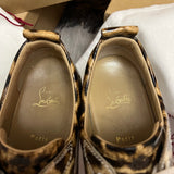 Authentic Christian Louboutin White Leopard Sneakers 9.5UK 43.5 9.5