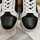 Authentic Christian Louboutin Black White Leather Shoes 8UK 9US 42