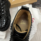 Authentic Christian Louboutin Black Patent Leather Sneakers 7UK 41 8US