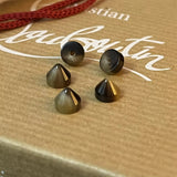Original Christian Louboutin popcorn tiger eye studs spikes