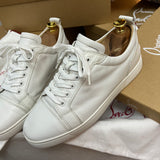 Authentic Christian Louboutin White Leather Sneakers 7UK 41 8US
