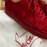 Authentic Christian Louboutin Loubimat Red Suede sneakers 10UK 44 11US