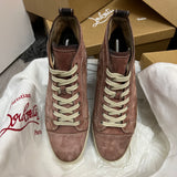Authentic Christian Louboutin Pink Suede Crosta Sneakers 9UK 43 10US