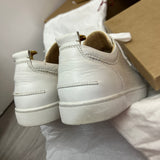 Authentic Christian Louboutin white Mesh Junior sneakers 9UK 43 10US