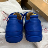 Authentic Christian Louboutin Blue Leather Suede Sneakers 10UK 44 11US